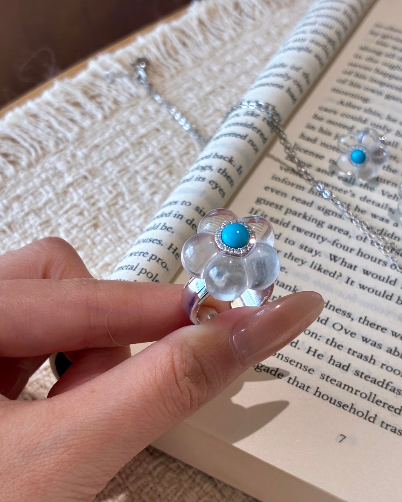 Summer Bloom · Clear Quartz Ring