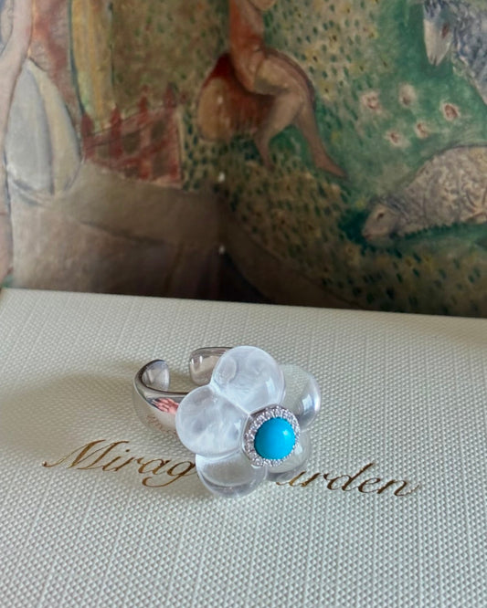 Summer Bloom · Clear Quartz Ring