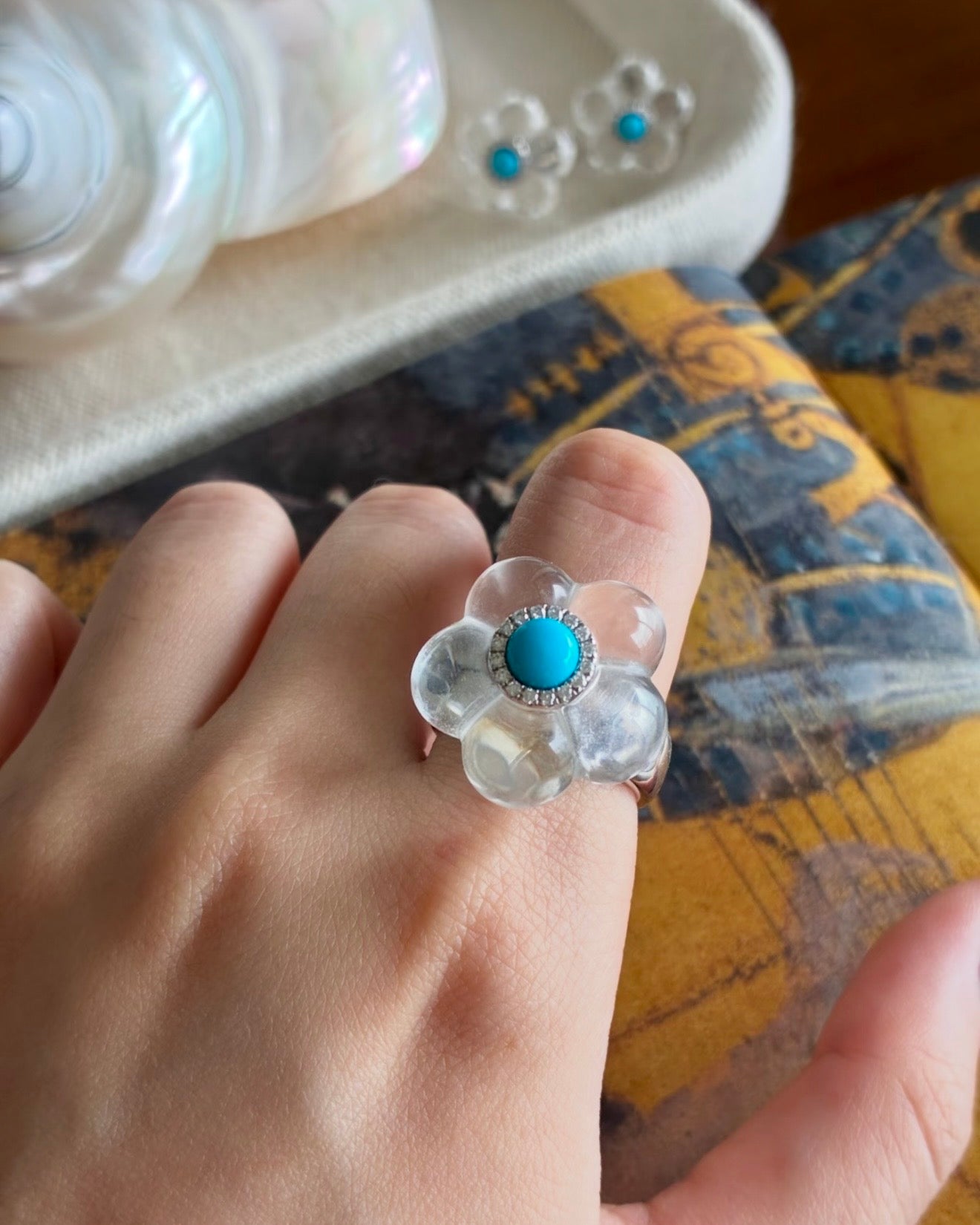 Summer Bloom · Clear Quartz Ring