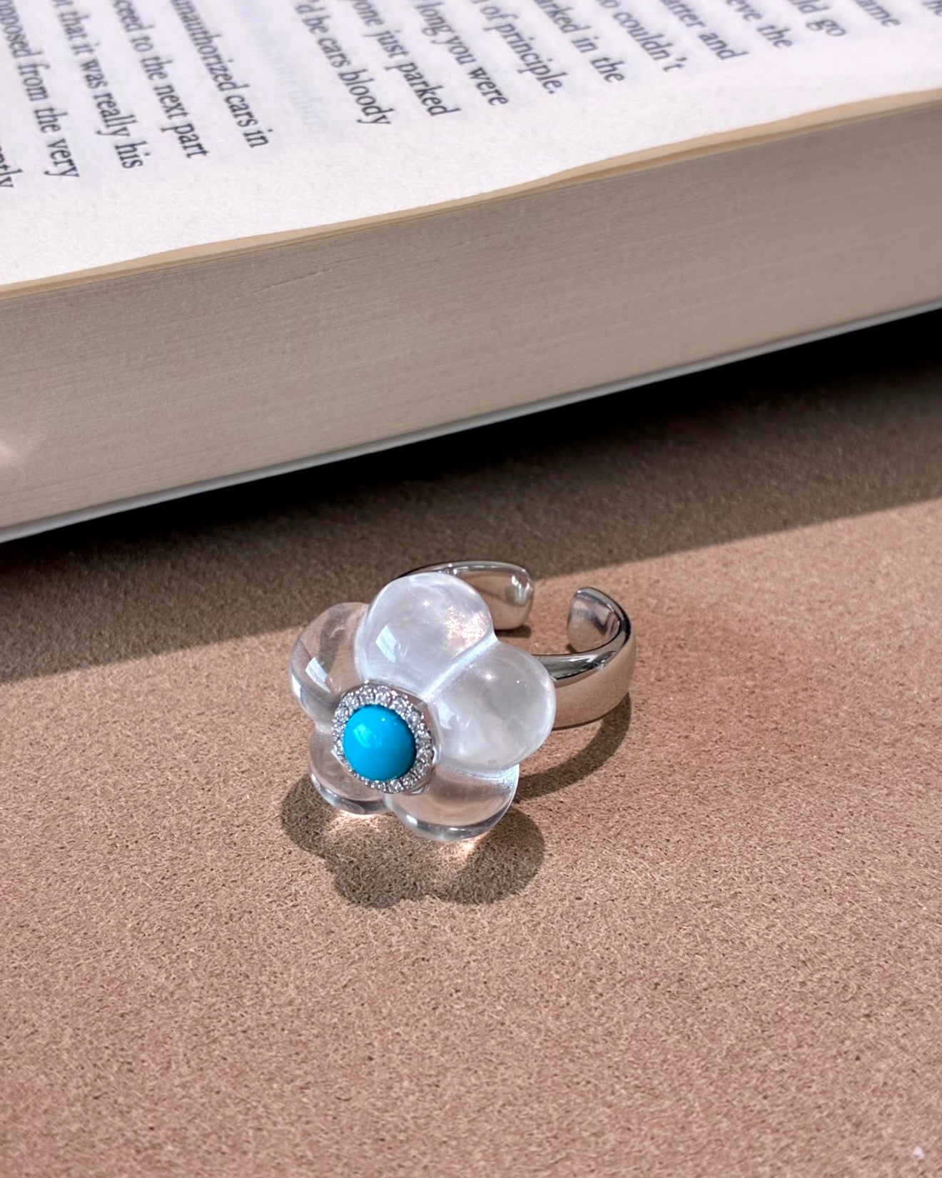 Summer Bloom · Clear Quartz Ring